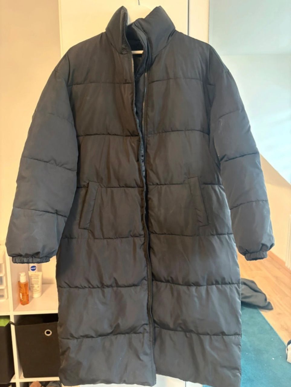 shein lange Winterjacke Size M