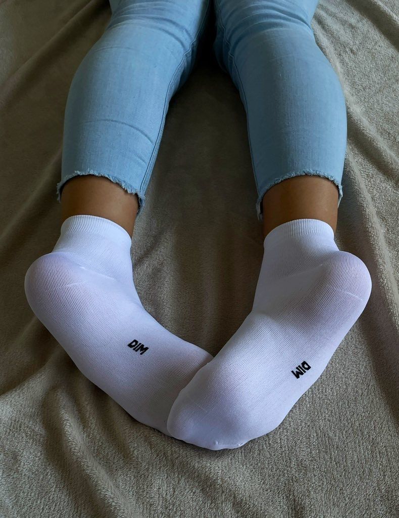 Dim  Weiße Sneaker Socken 🧦 