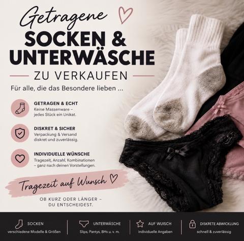 Getragene Socken und Unterwäsche