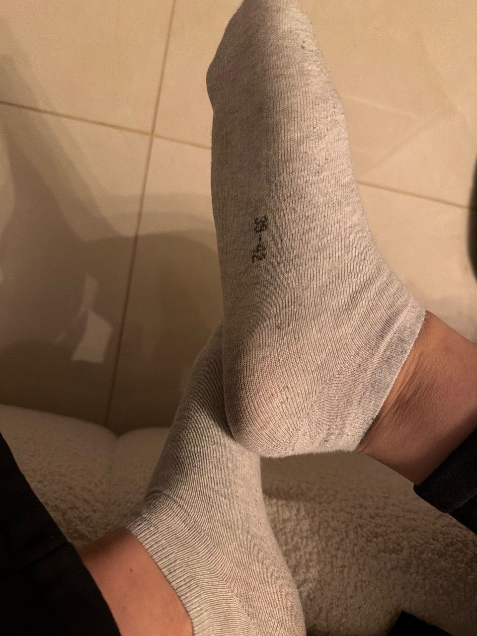Getragene Socken