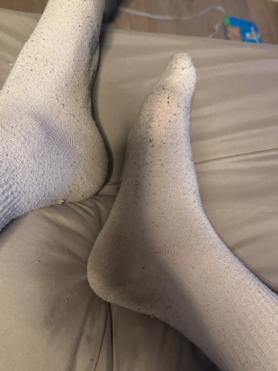 Getragene Socken