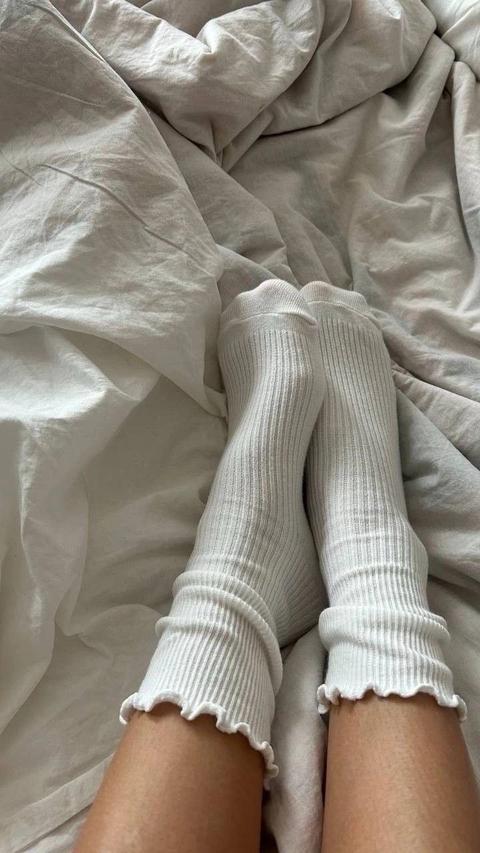 getragene Socken
