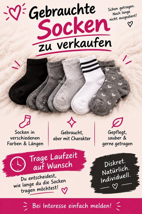 Getragene Socken