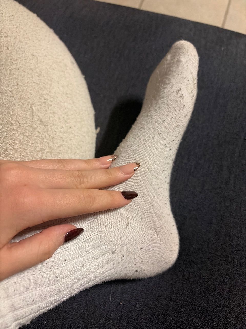 Weiße Socken Size XS