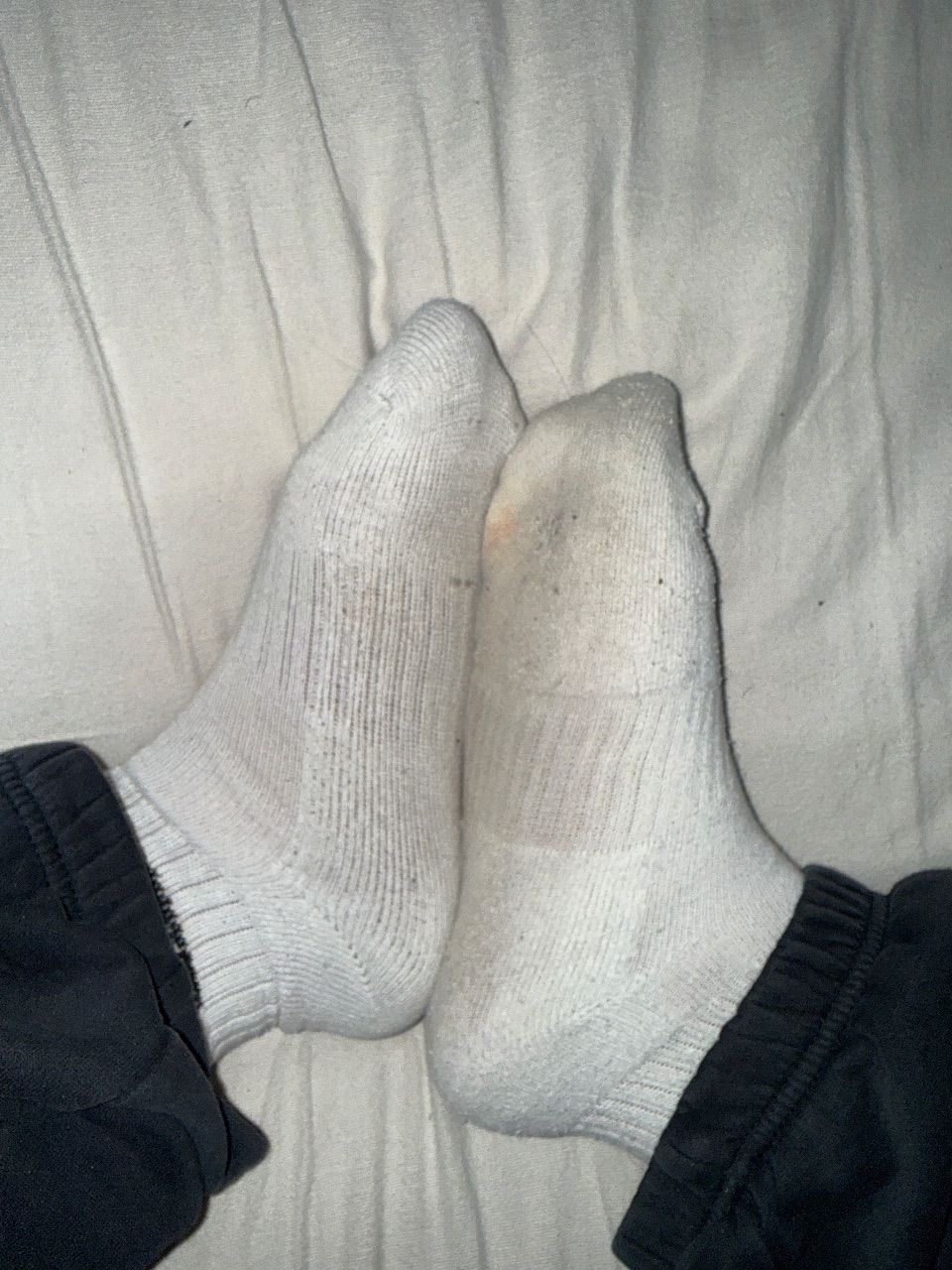 Getragene Socken Weiße getragene Nike Socken  Size 35