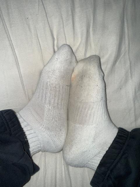 Getragene Socken Weiße getragene Nike Socken Size 35