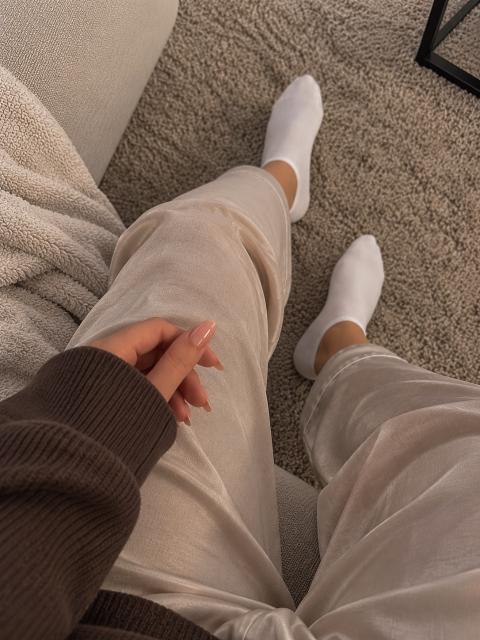 Socken getragen