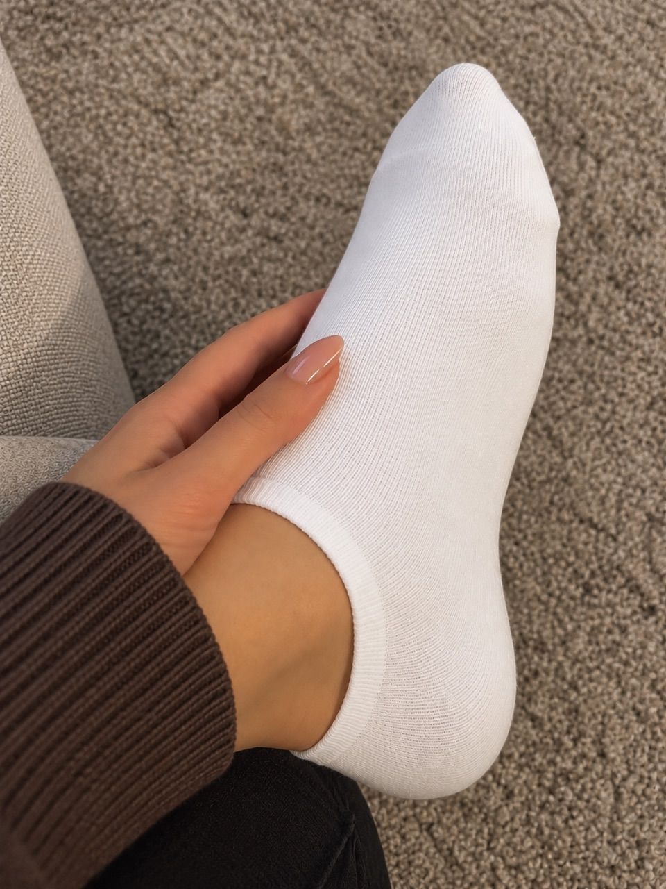 Socken getragen 