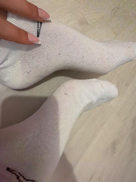 Getragene Socken