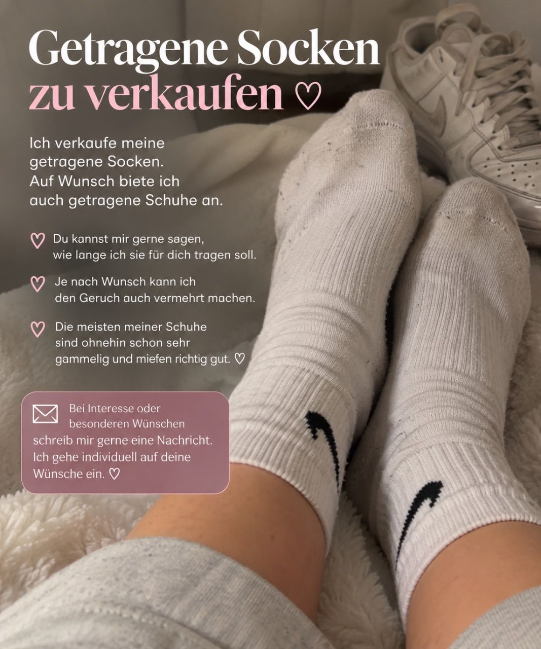 Getragene Socken & Schuhe  Size 39
