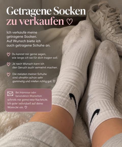 Getragene Socken & Schuhe Size 39