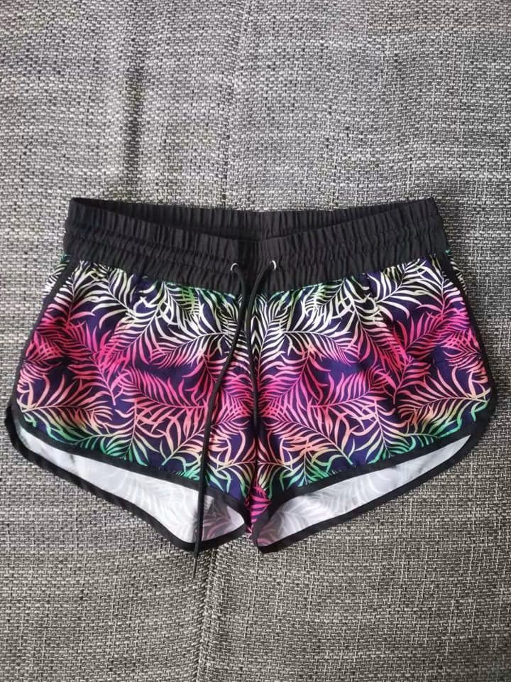 Ohne Marke Farbenfrohe Damen Badeshorts / Strandshorts Size S