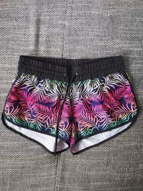 Ohne Marke Farbenfrohe Damen Badeshorts / Strandshorts Size S