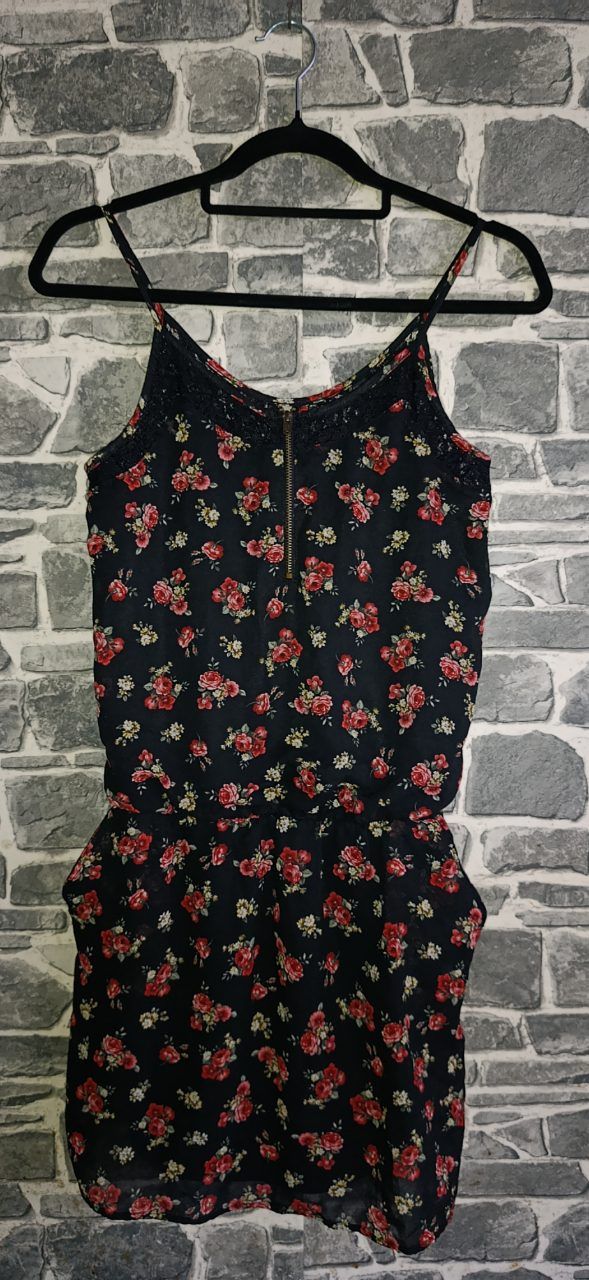 Pimkie Sommerliches Blumenkleid mit Spitzen-Details Size S