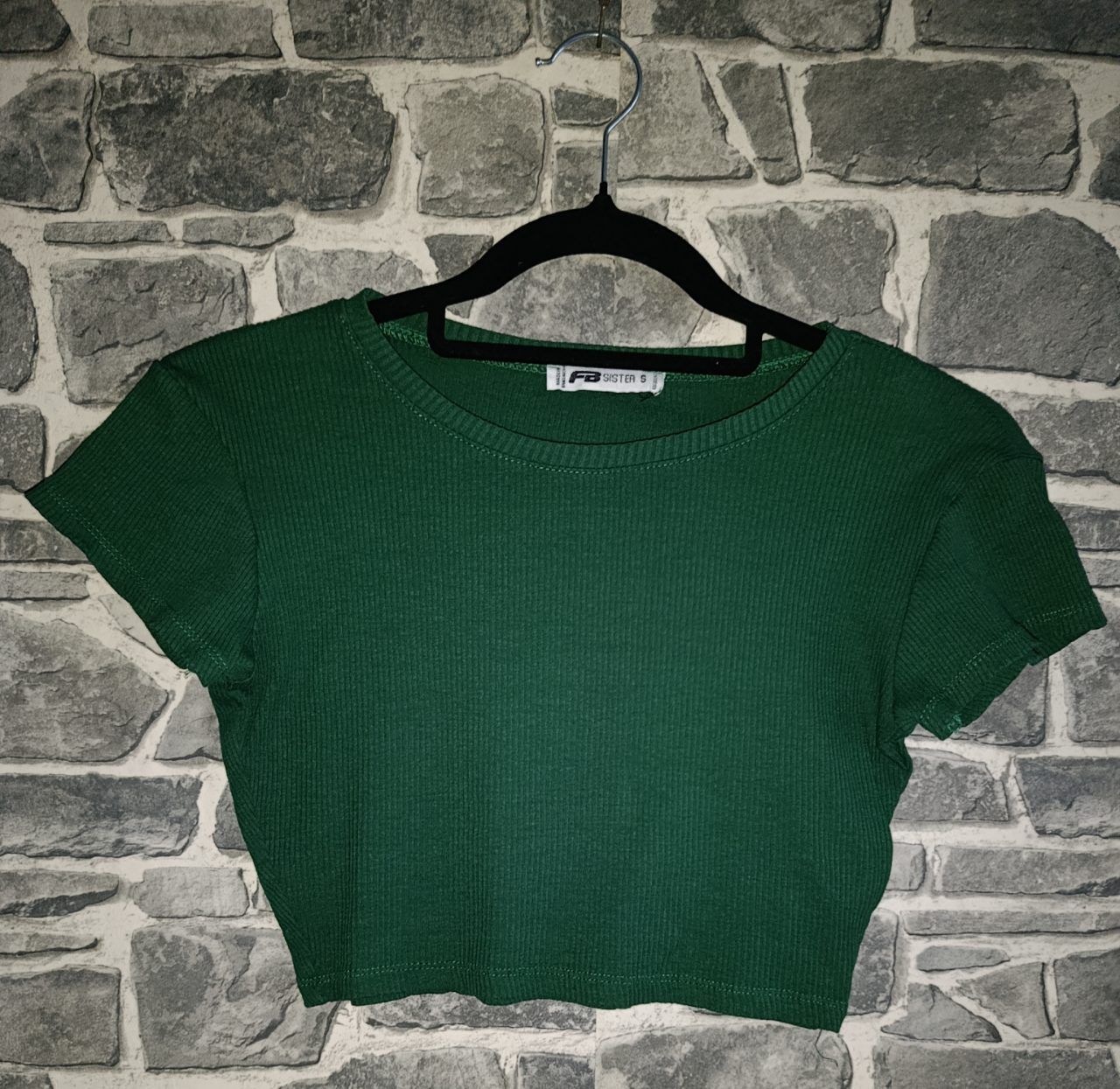 FB Sister Grünes Crop Top von FB Sister Size S