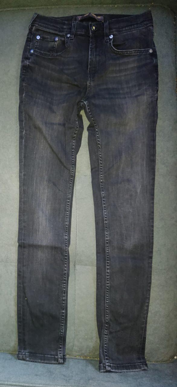 Jeans im Slim/Skinny Fit – Dunkelgrau/Schwarz