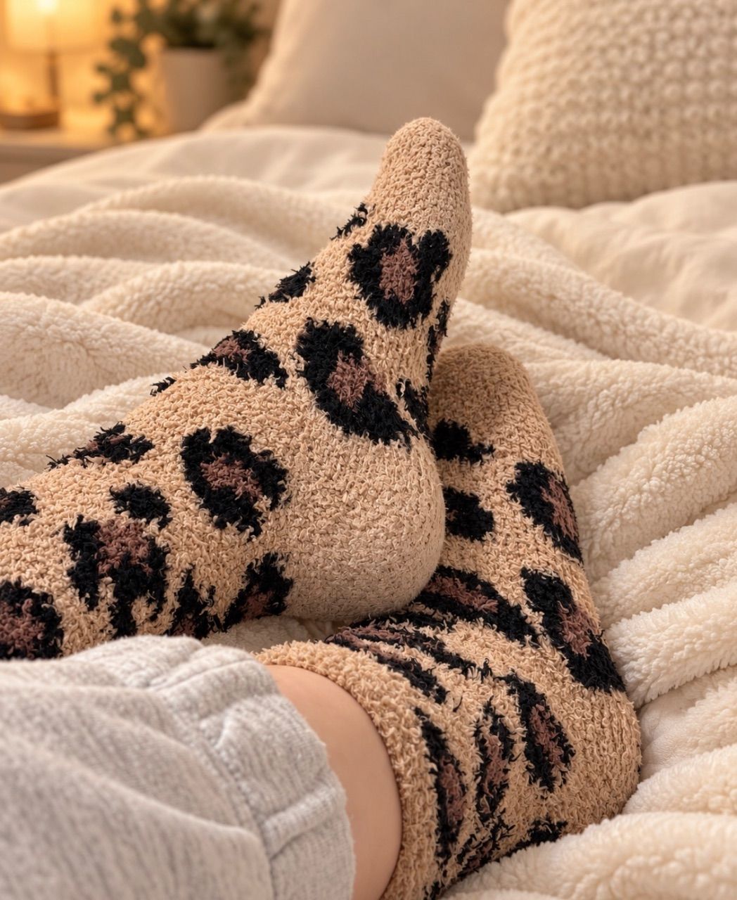 Ohne Marke Kuschelige Leo-Söckchen🐆 | süß, weich & persönlich getragen💕 Size 38