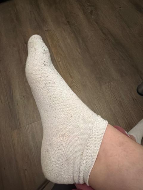Getragene Socken
