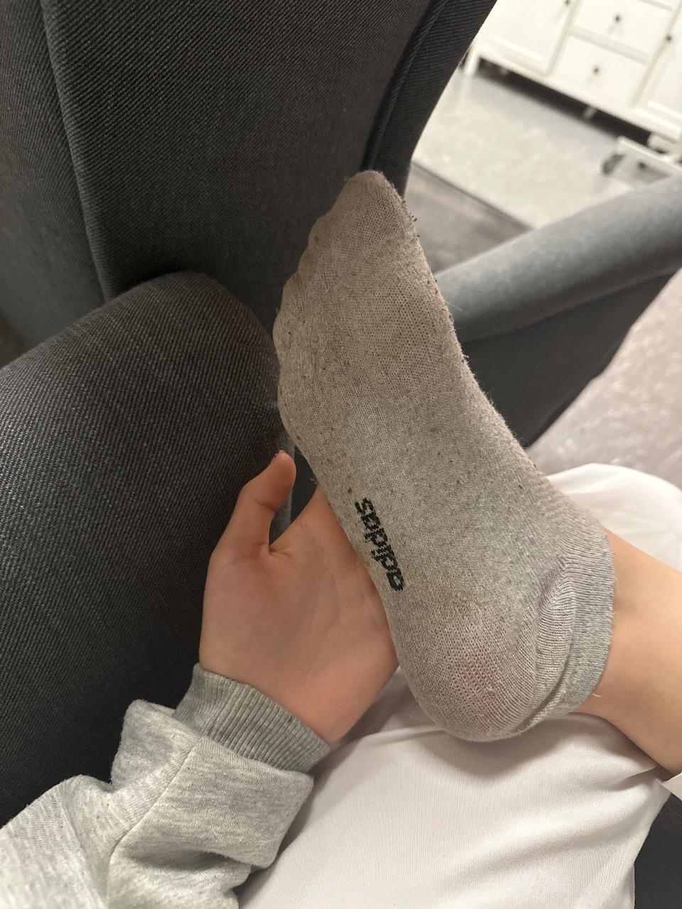 Graue Adidas Socken