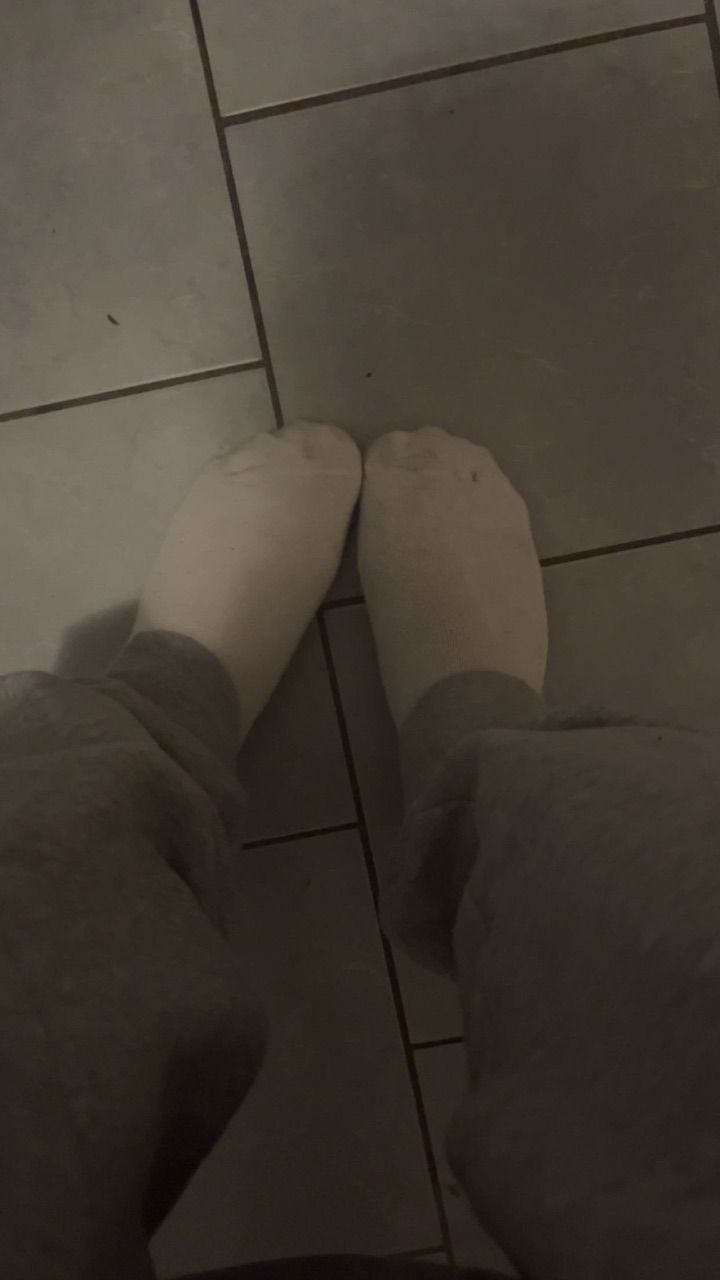weiße getragene socken Size 38