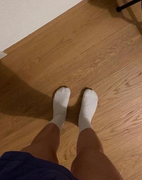 getragene Socken Size L