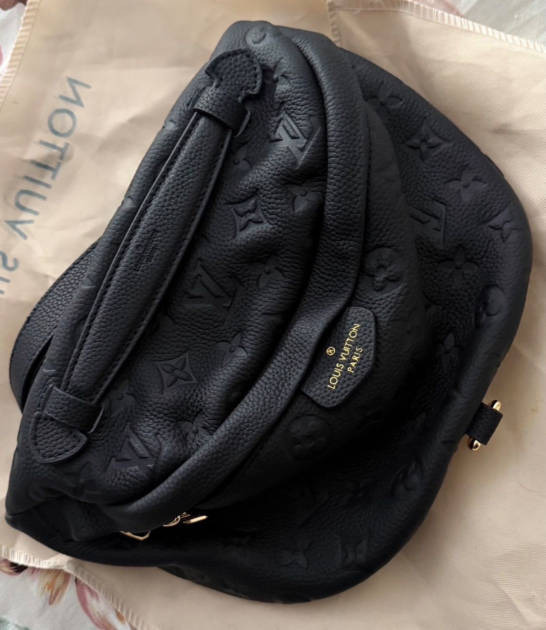 Ohne Marke LV Bauchtasche Leder