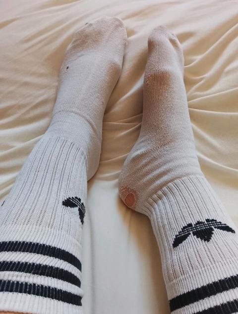 Adidas Getragene Adidas Socken (Dame) Size M