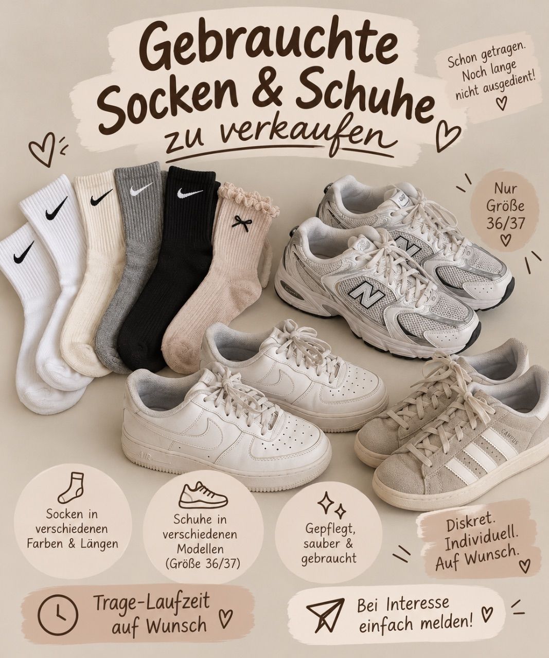 Kleine Füße in 36, die gerne Socken, Schuhe oder Fußbilder verkauft! Size 36