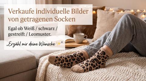 Verkaufe Bilder von/mit getragenen Socken in Größe 39 Size 39