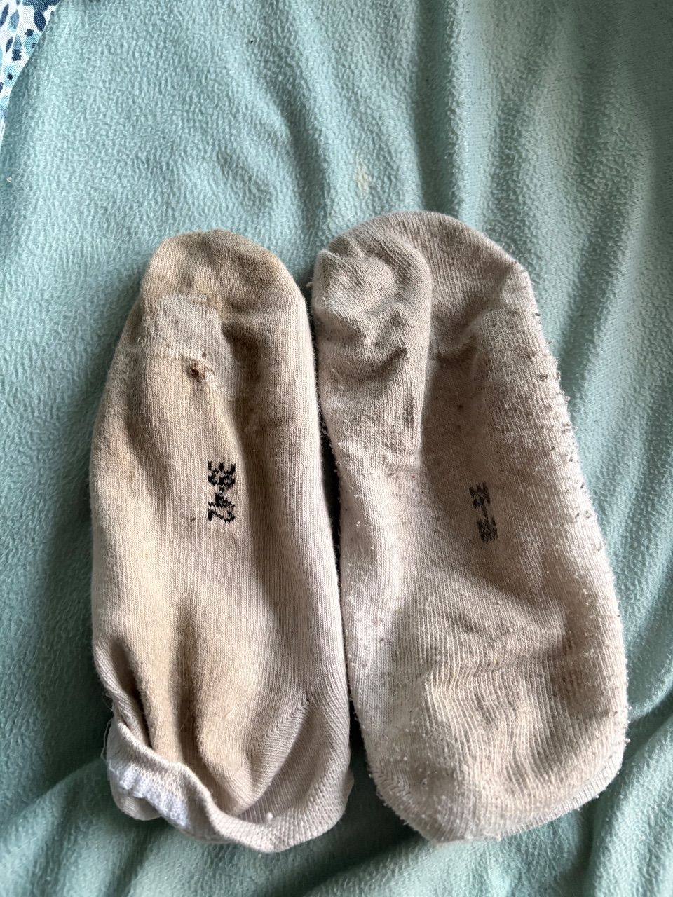 Getragene Socken 