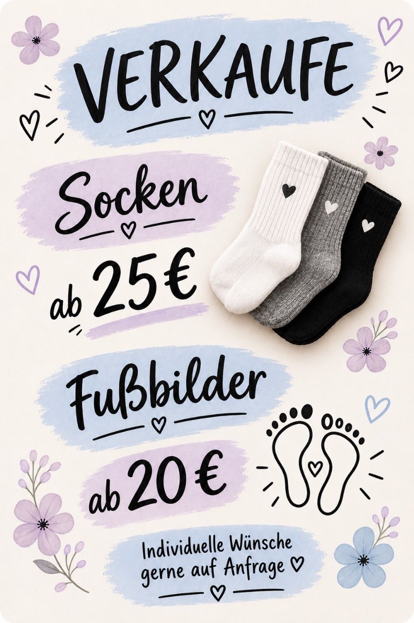 Getragene Socken und Fußbilder 
