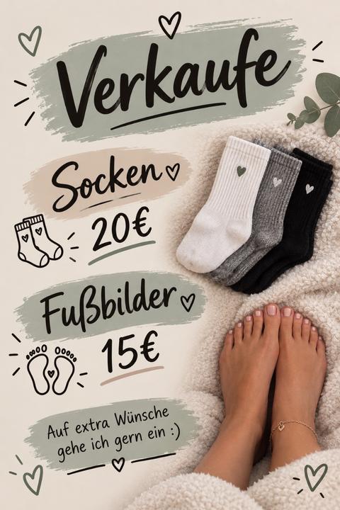 Verkaufe Socken/Fußbilder, deiner Wahl :)