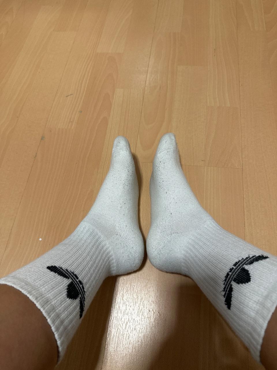 Getragene Socken