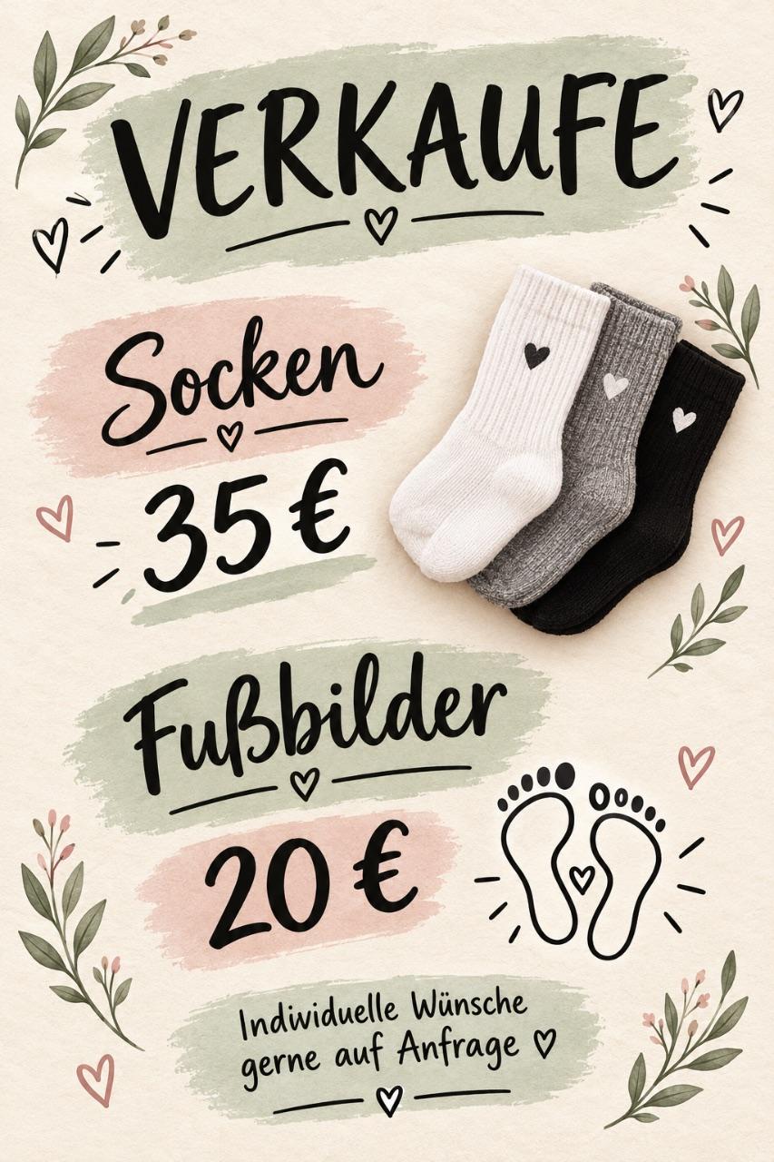 Socken und Bilder auf jeglicher Art