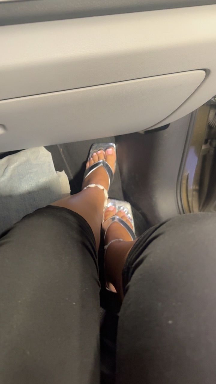 Silberne highheels