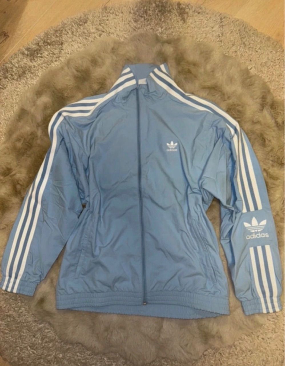 Adidas Adidas Trackjacke in hellblau Size S