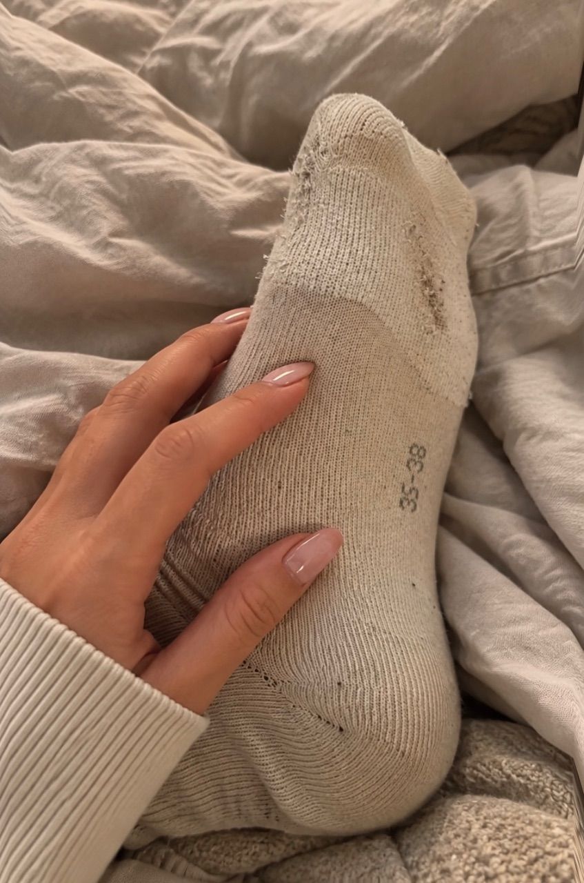 Getragene Socken