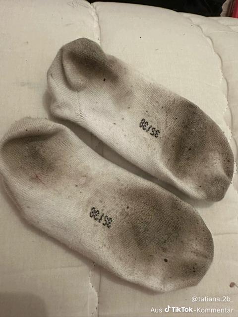 Ohne Marke Getragene Socken Size XS