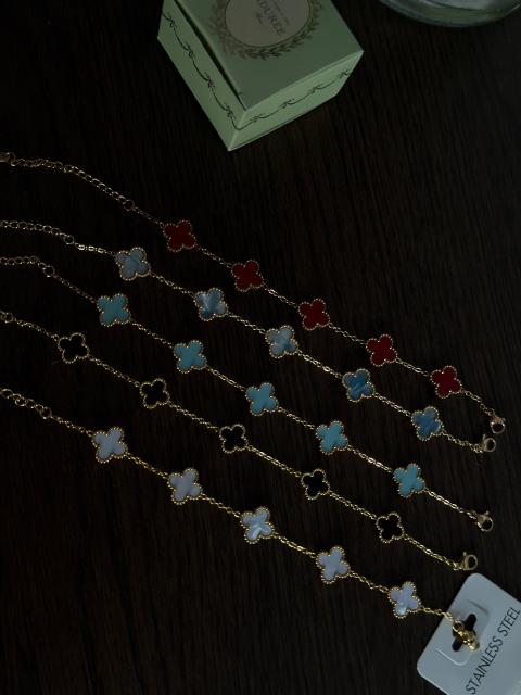 Keine Edelstahl Kleeblattarmbänder