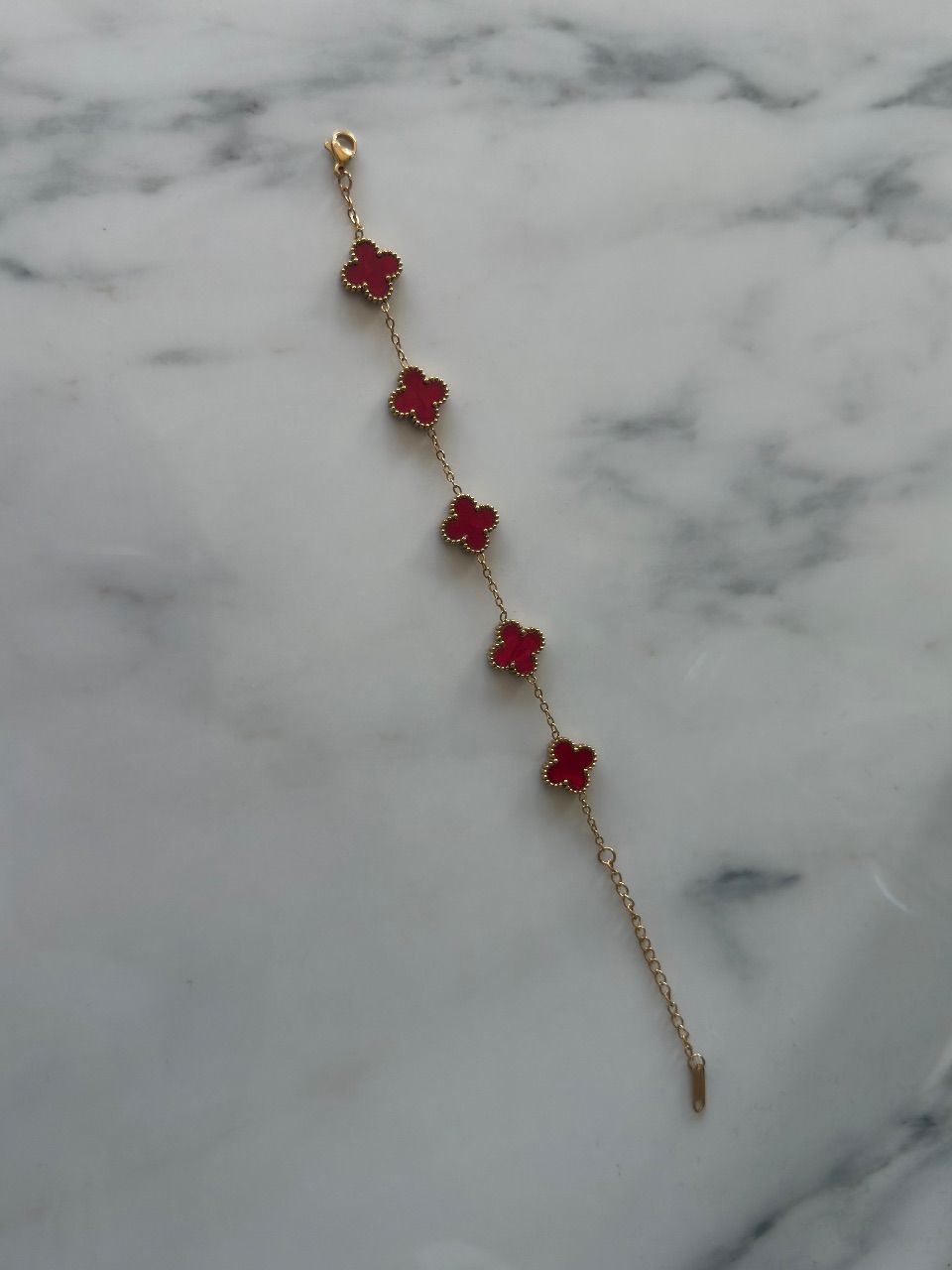 Ohne Schönes Kleeblatt Armband neu aus Edelstahl