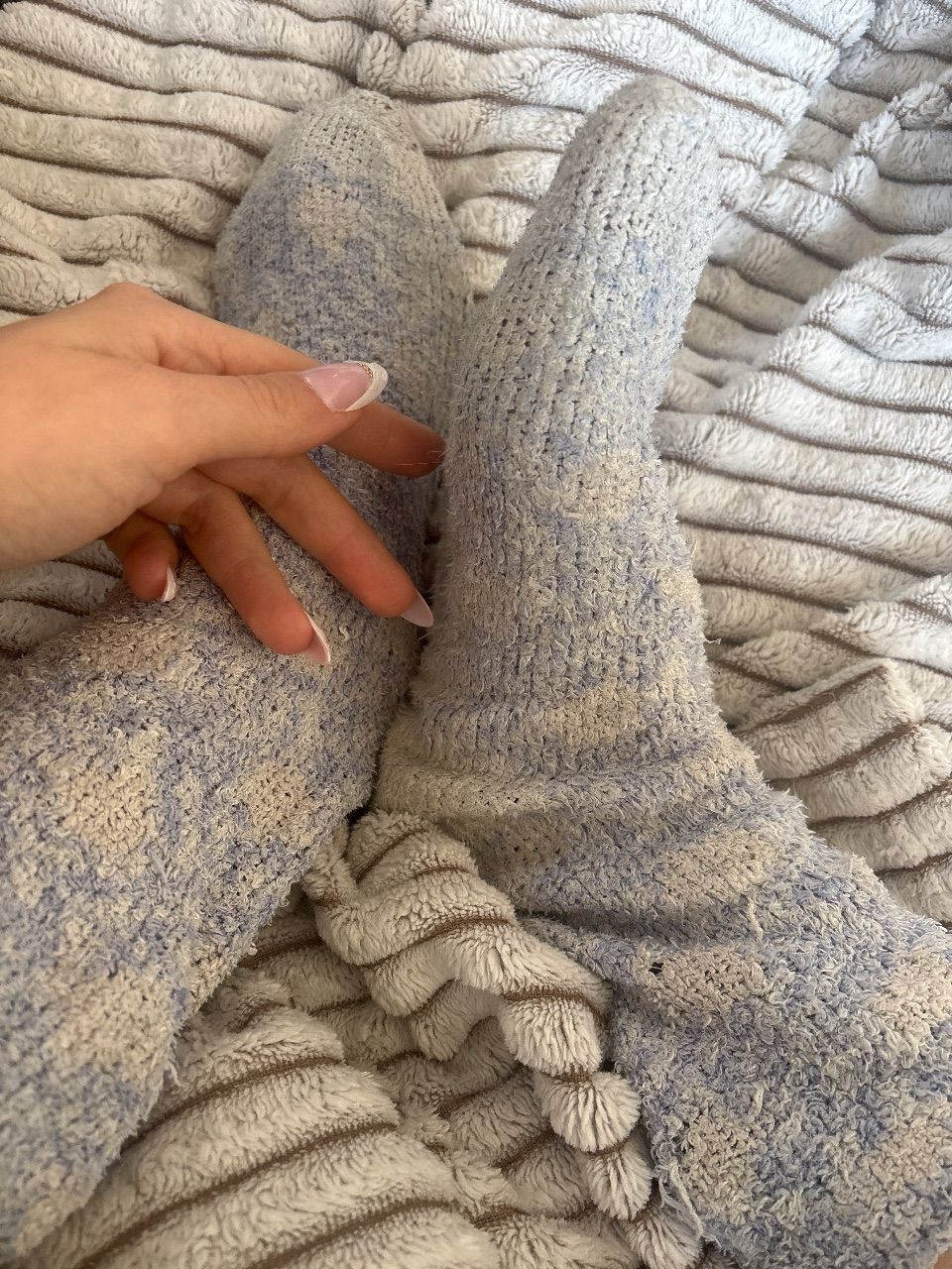 Ohne Marke Getragene flauschige Socken  Size S