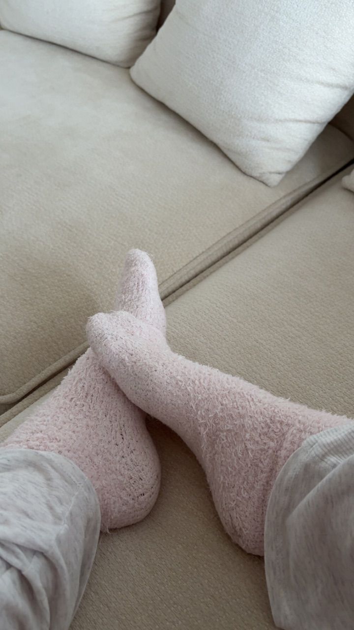 Gemütliche rosa kuschelsocken:)