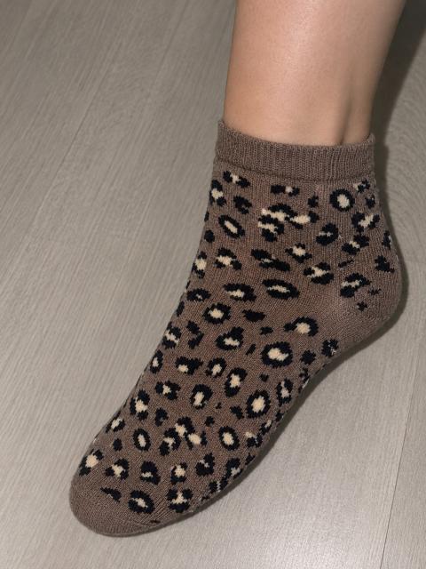 Ohne Marke Getragene Socken mit Leo Muster Size XS