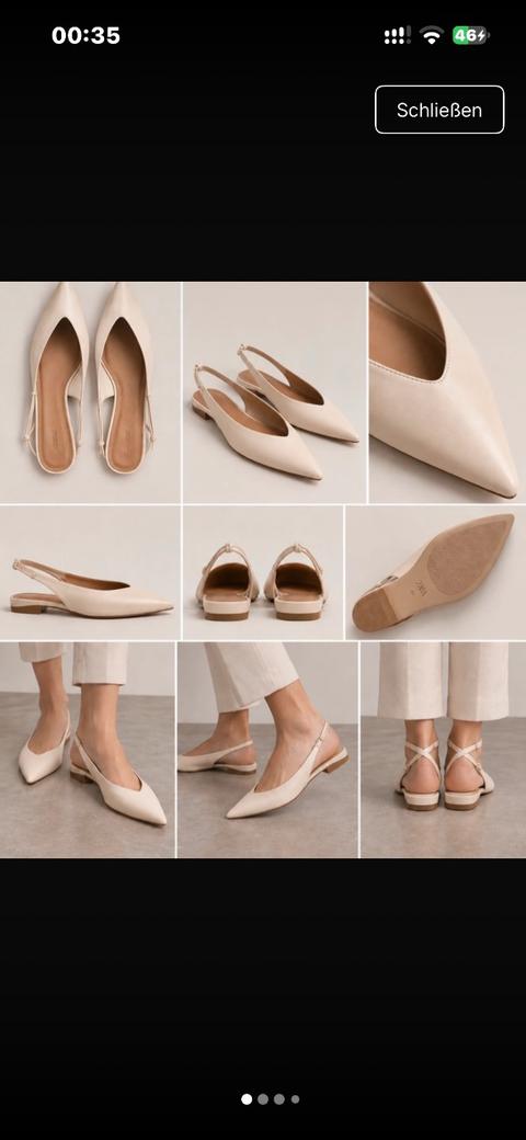 Zara Pumps / Sandalen / Schuhe 39 beige Size 39