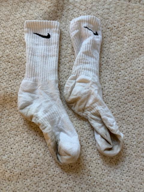 Nike Getragene Weiße Socken Size 42