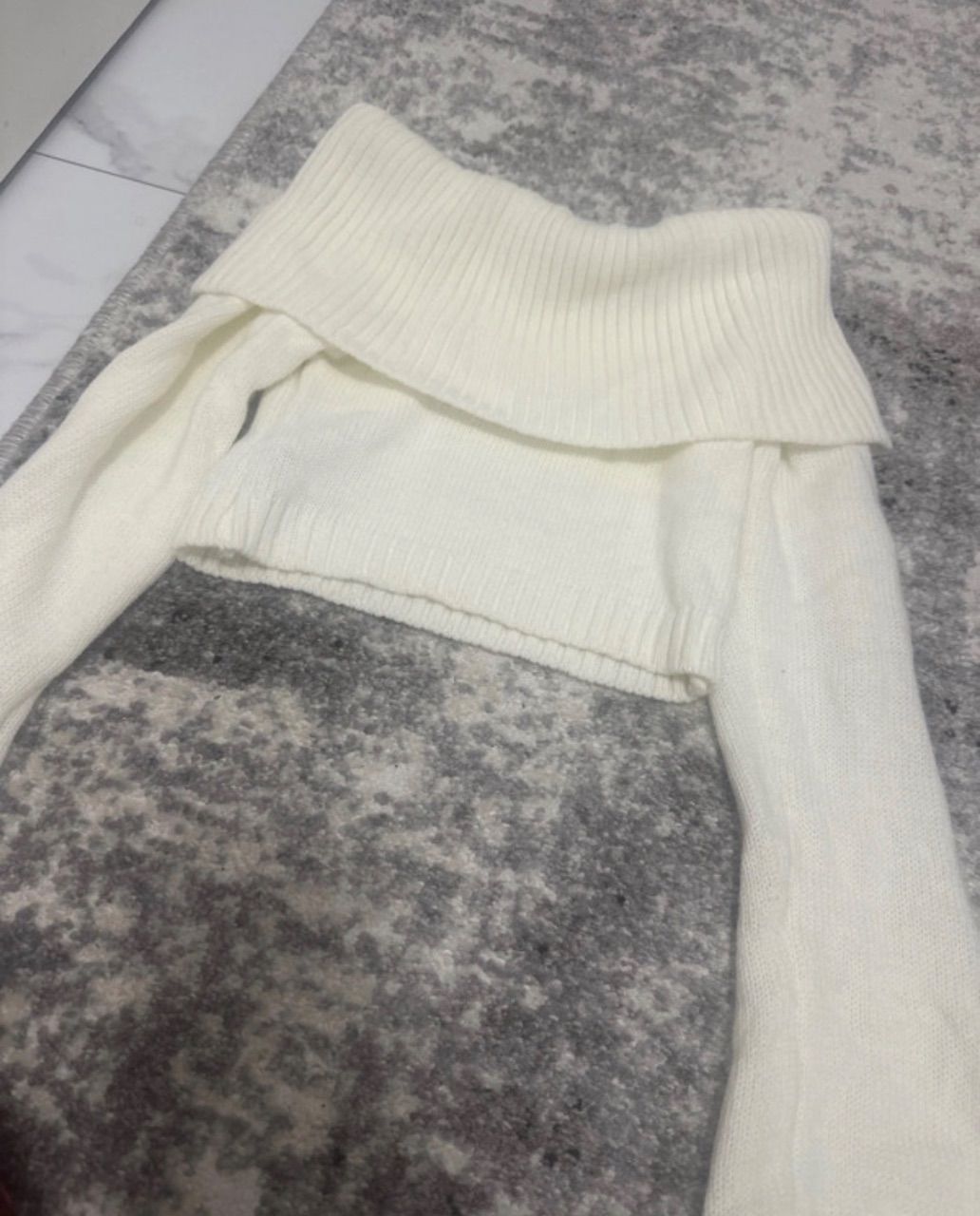 SHEIN Schulterfreies Pullover 