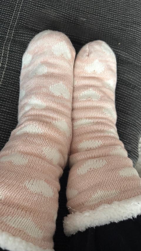 Ohne Marke Rosa pusche Socken Size M