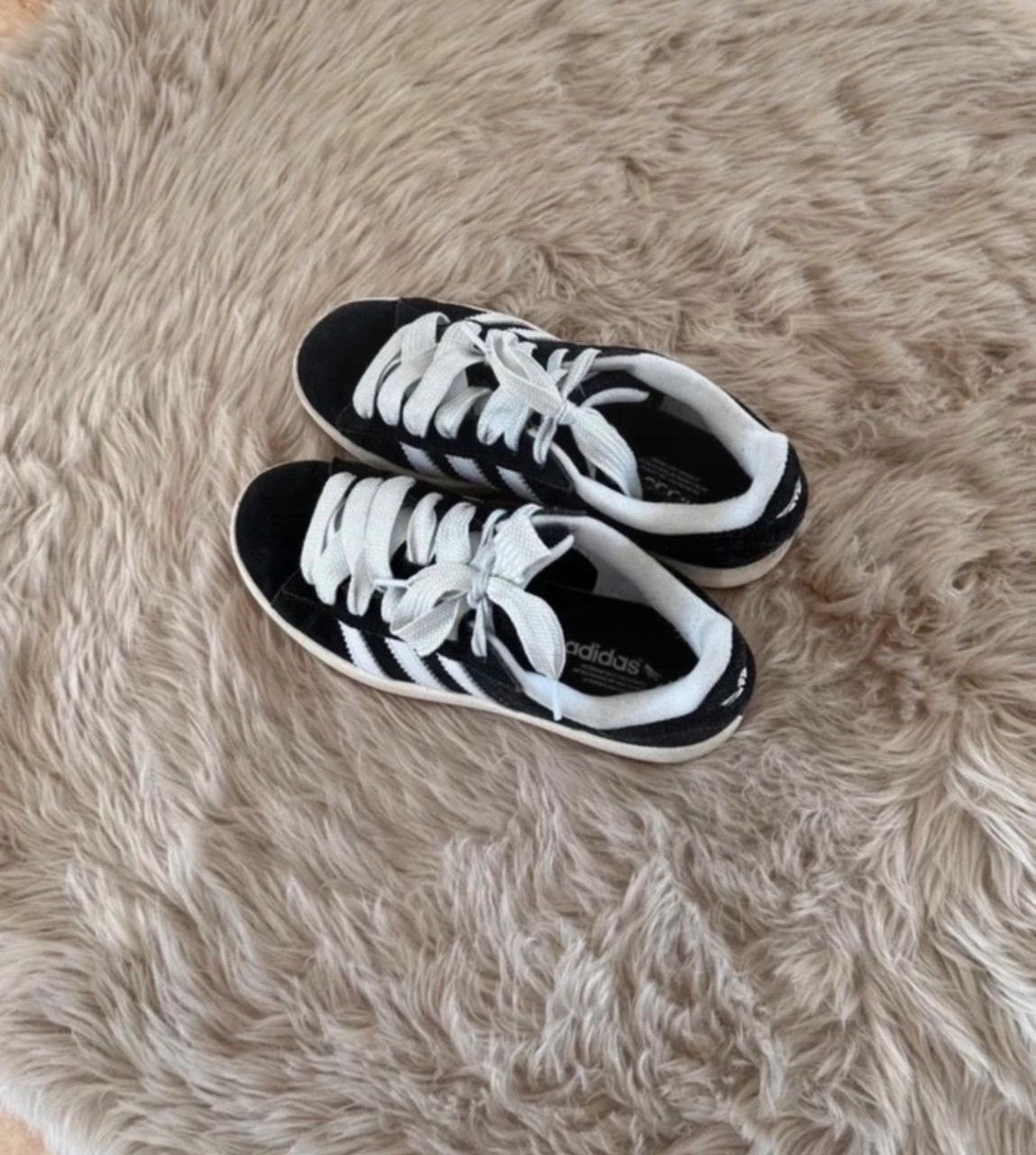 Adidas Schwarz-Weiße Adidas Campus  Size 38
