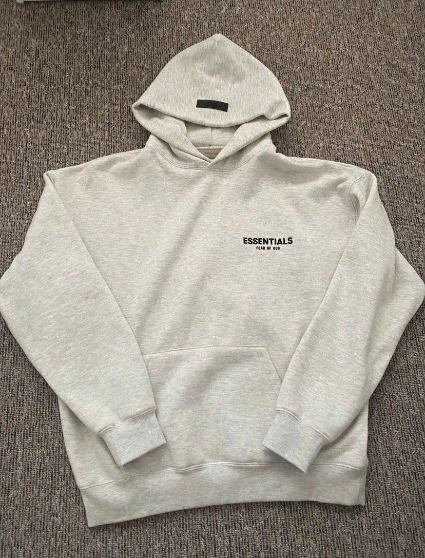 Essentials  Fear of God Essentials Hoodie Light Grey / Melange – Größe M Size M