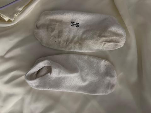 Getragene Socken